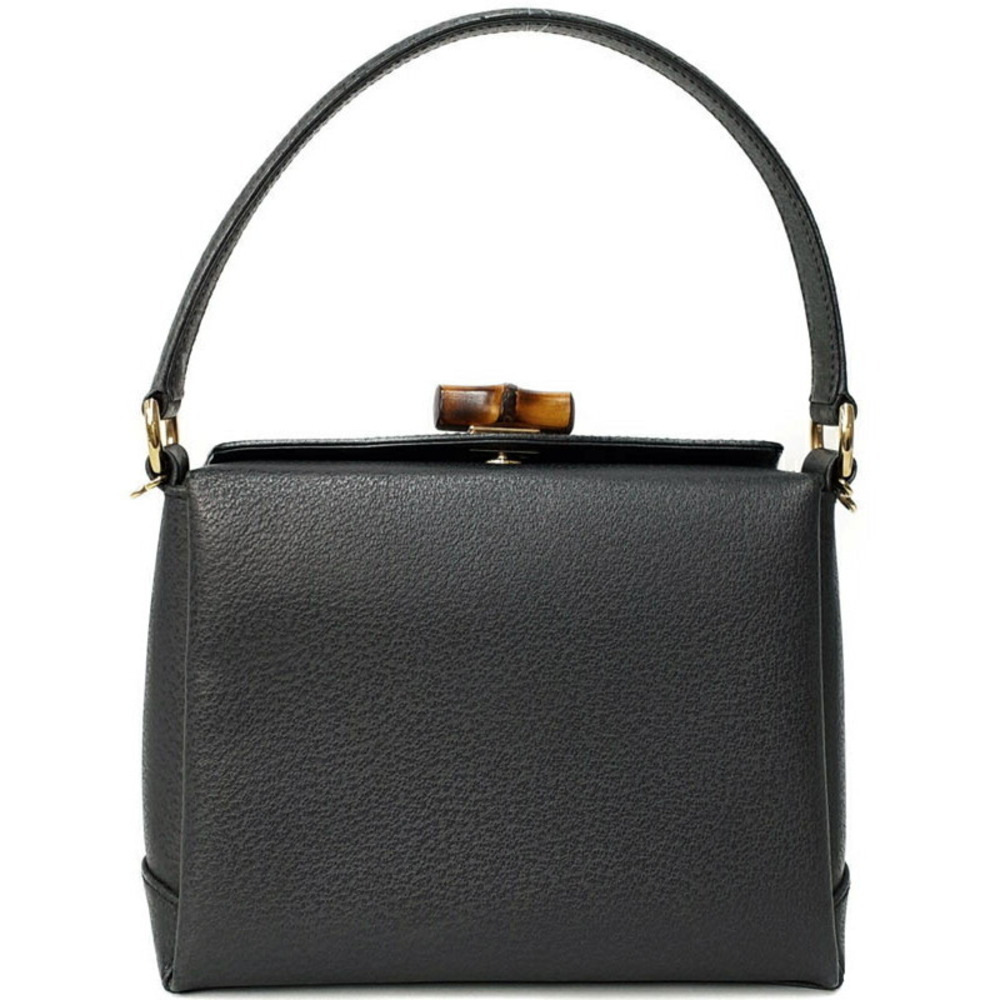 Gucci Handle Top Shoulder Bamboo Bag Leather Handbag - Picture 2 of 9